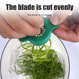 Household Stainless Steel Scallion Cutter Plum Blossom Shred Silk Cutter Sharp Onion Cutter Graters Kitchen Shred Accessories - Extra Image
