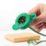 Household Stainless Steel Scallion Cutter Plum Blossom Shred Silk Cutter Sharp Onion Cutter Graters Kitchen Shred Accessories - Extra Image
