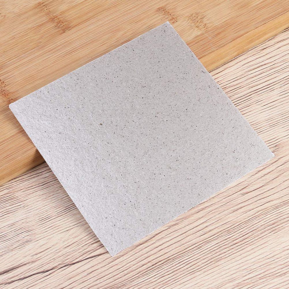 8PCS Insulating Mica Sheet High Temperature Resistance Mica Plates for Microwave Oven