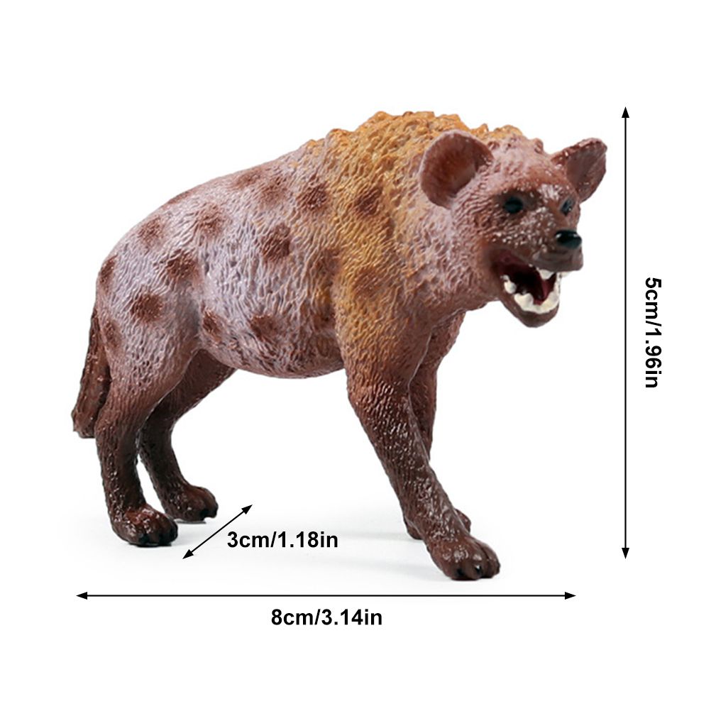 Hyena Figurine Ornaments Simulation PVC Hyena Wild Animals Figurine Collectible Hyena Model Toys for Kids