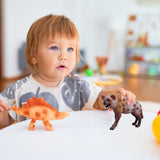 Hyena Figurine Ornaments Simulation PVC Hyena Wild Animals Figurine Collectible Hyena Model Toys for Kids - Close-Up Angle