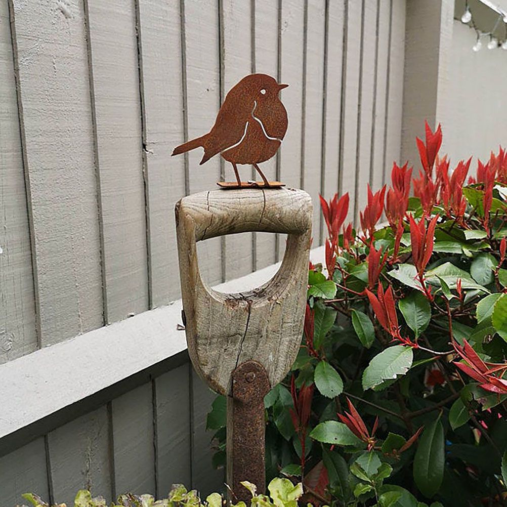 Garden Art Silhouette Bird Shaped Artwork Decoration Garden Metal Animal Outline Silhouette Decorative