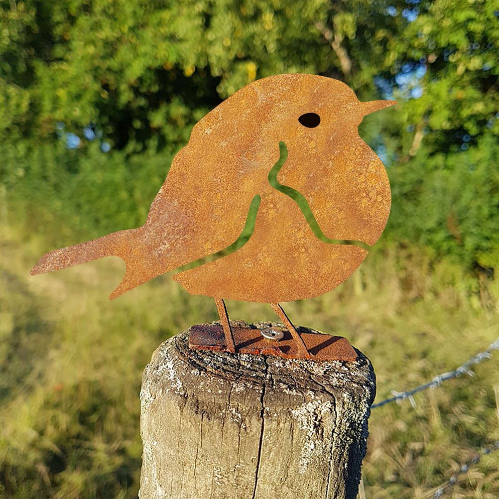 Garden Art Silhouette Bird Shaped Artwork Decoration Garden Metal Animal Outline Silhouette Decorative