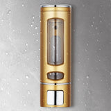 400ml Wall Mount Manual Soap Dispenser for Kitchen and Bathroom - 45-Degree Angle