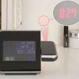 Projection Alarm Clock 180 Degree Adjustable Digital Projector Clock with Weather Station and Temperature Humidity LED Color Screen Perpetual Calendar Clock - Extra Image