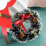 Candle Wreath Christmas Wreath Christmas Tree Wreath Candle Garland - Front View