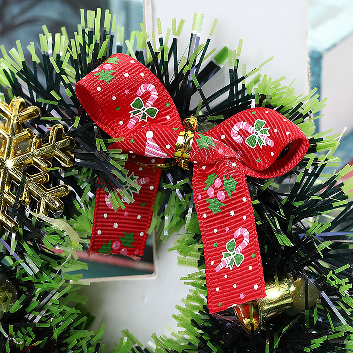 Candle Wreath Christmas Wreath Christmas Tree Wreath Candle Garland