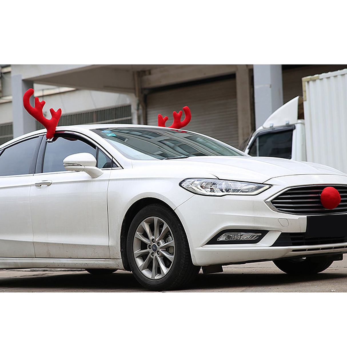 Reindeer Antlers Kit For Car Festive Christmas Car Decorations
