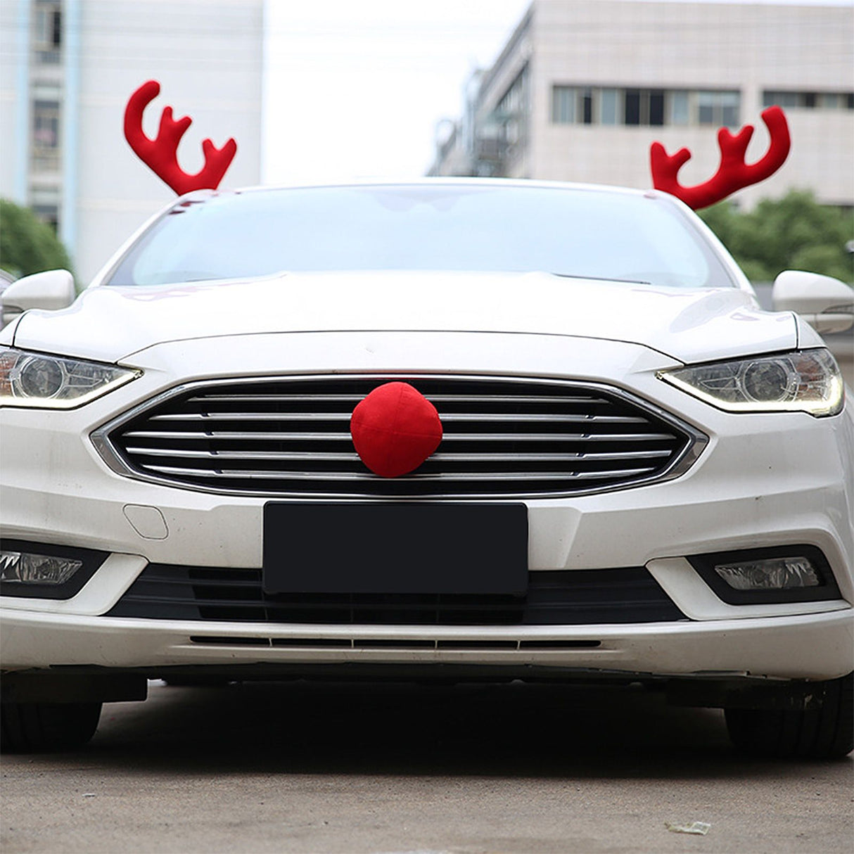 Reindeer Antlers Kit For Car Festive Christmas Car Decorations