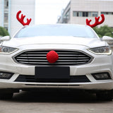 Reindeer Antlers Kit For Car Festive Christmas Car Decorations