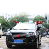 Reindeer Antlers Kit For Car Festive Christmas Car Decorations