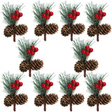 Mini Christmas Tree Accessories Pine Cones Pine Branches Christmas Decorations Small Flower Arrangements