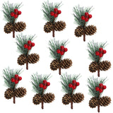 Mini Christmas Tree Accessories Pine Cones Pine Branches Christmas Decorations Small Flower Arrangements