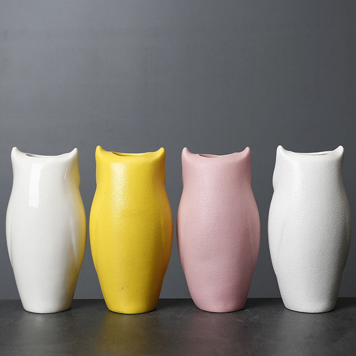 Flower Pots Nordic Modern Vase Decoration Owl Decorative Ceramic Desktop Crafts Ornament