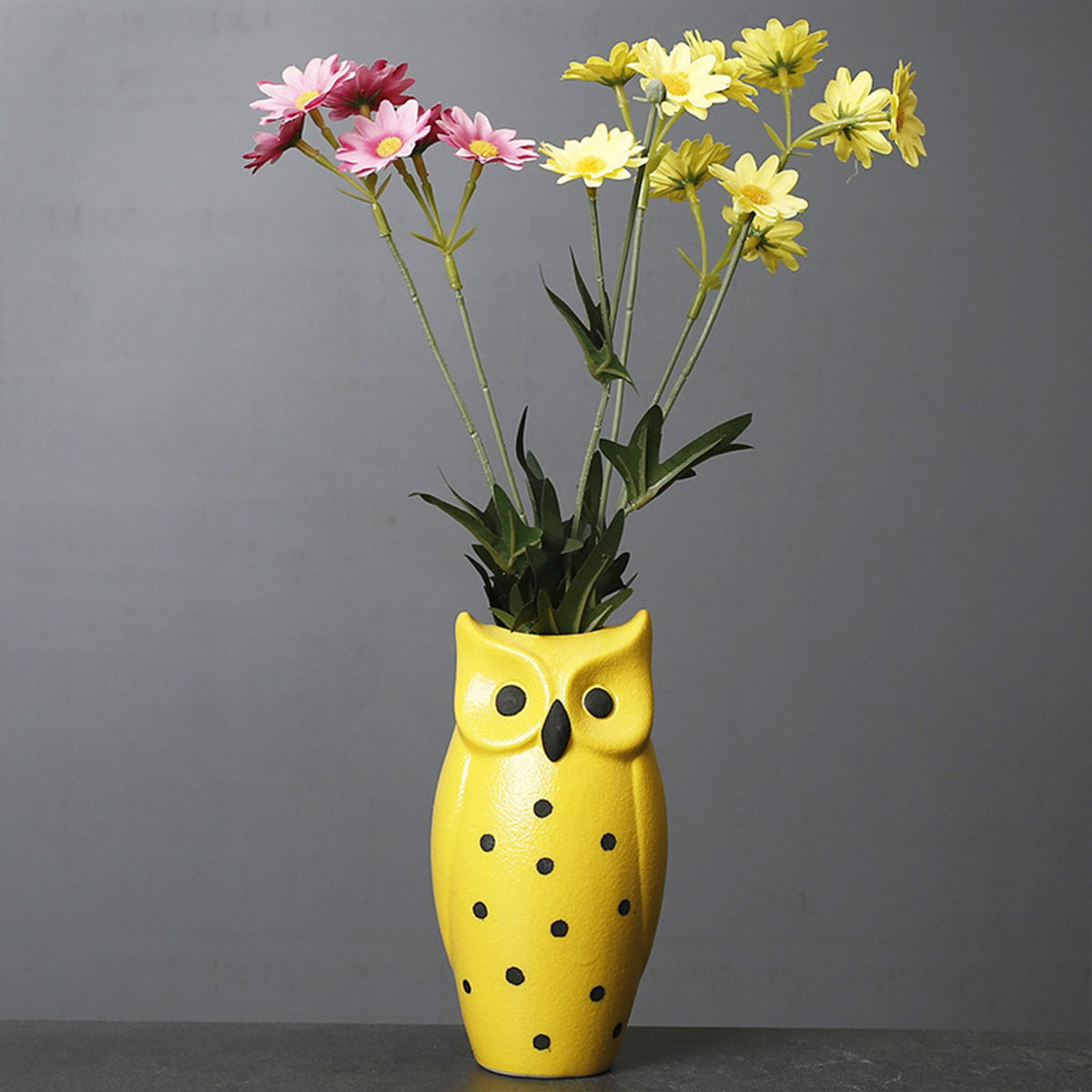 Flower Pots Nordic Modern Vase Decoration Owl Decorative Ceramic Desktop Crafts Ornament