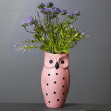 Flower Pots Nordic Modern Vase Decoration Owl Decorative Ceramic Desktop Crafts Ornament