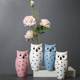 Flower Pots Nordic Modern Vase Decoration Owl Decorative Ceramic Desktop Crafts Ornament - Extra Image