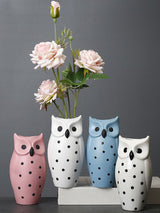 Flower Pots Nordic Modern Vase Decoration Owl Decorative Ceramic Desktop Crafts Ornament - Extra Image