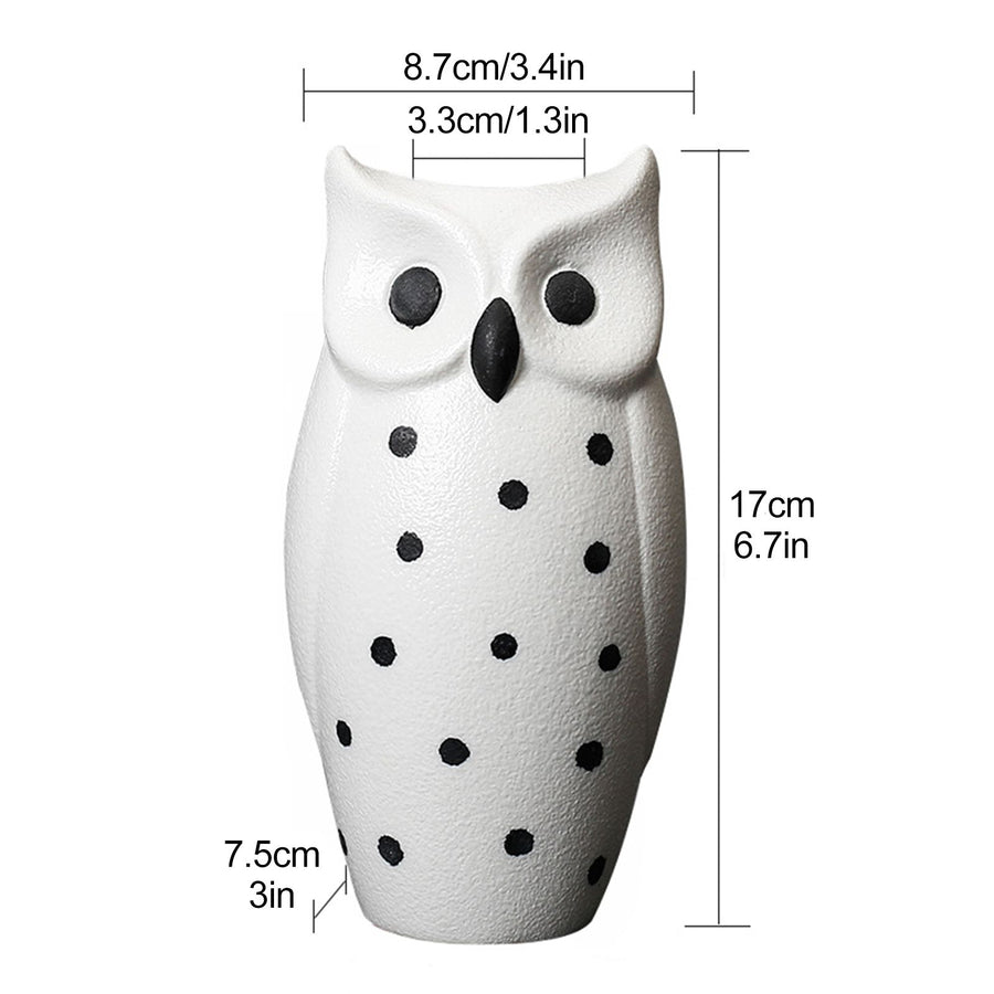 Flower Pots Nordic Modern Vase Decoration Owl Decorative Ceramic Desktop Crafts Ornament