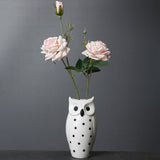 Flower Pots Nordic Modern Vase Decoration Owl Decorative Ceramic Desktop Crafts Ornament - Close-Up Angle