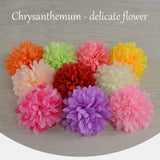 50pcs Artificial Marigold Flowers Fake Flower Heads Garland for Wedding Home Christmas Decor Creamy 10cm - Top-Down View