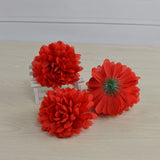 50pcs Artificial Marigold Flowers Fake Flower Heads Garland for Wedding Home Christmas Decor Creamy 10cm - Rear View