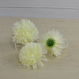 50pcs Artificial Marigold Flowers Fake Flower Heads Garland for Wedding Home Christmas Decor Creamy 10cm - Extra Image