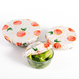 Bowl Covers Reusable Bowl Covers Elastic Food Storage Covers Bowl Covers Reusable Lids for Food Fruits Leftover - Front View