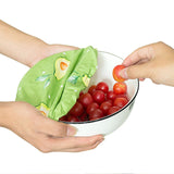 Bowl Covers Reusable Bowl Covers Elastic Food Storage Covers Bowl Covers Reusable Lids for Food Fruits Leftover - Rear View