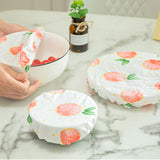 Bowl Covers Reusable Bowl Covers Elastic Food Storage Covers Bowl Covers Reusable Lids for Food Fruits Leftover - Low Angle