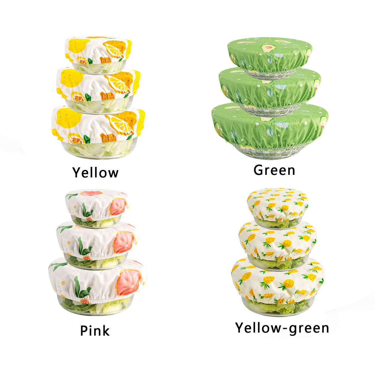 Bowl Covers Reusable Bowl Covers Elastic Food Storage Covers Bowl Covers Reusable Lids for Food Fruits Leftover