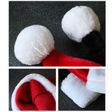 Children Adult Hat Thickened Plush Hat Christmas Hat Christmas Decoration Supplies - Top-Down View