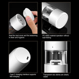 Electric Pepper Grinder Black Usb Charging High Hardness Wear Resistant Automatic Pepper Mill Grinder For Kitchen Restaurant - Top-Down View
