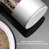 Electric Pepper Grinder Black Usb Charging High Hardness Wear Resistant Automatic Pepper Mill Grinder For Kitchen Restaurant