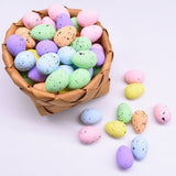 100PCS Colorful Foam Eggs Easter Egg Ornaments Crafts Birds Eggs DIY Wreath Accessories - Extra Image