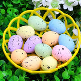 100PCS Colorful Foam Eggs Easter Egg Ornaments Crafts Birds Eggs DIY Wreath Accessories - Extra Image