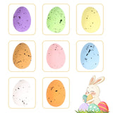 100PCS Colorful Foam Eggs Easter Egg Ornaments Crafts Birds Eggs DIY Wreath Accessories