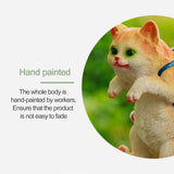 Patio Garden Flower Pots Fish Tank Cat Hanging Ornaments Cute Cartoon Backpack Cat Pendant - 45-Degree Angle