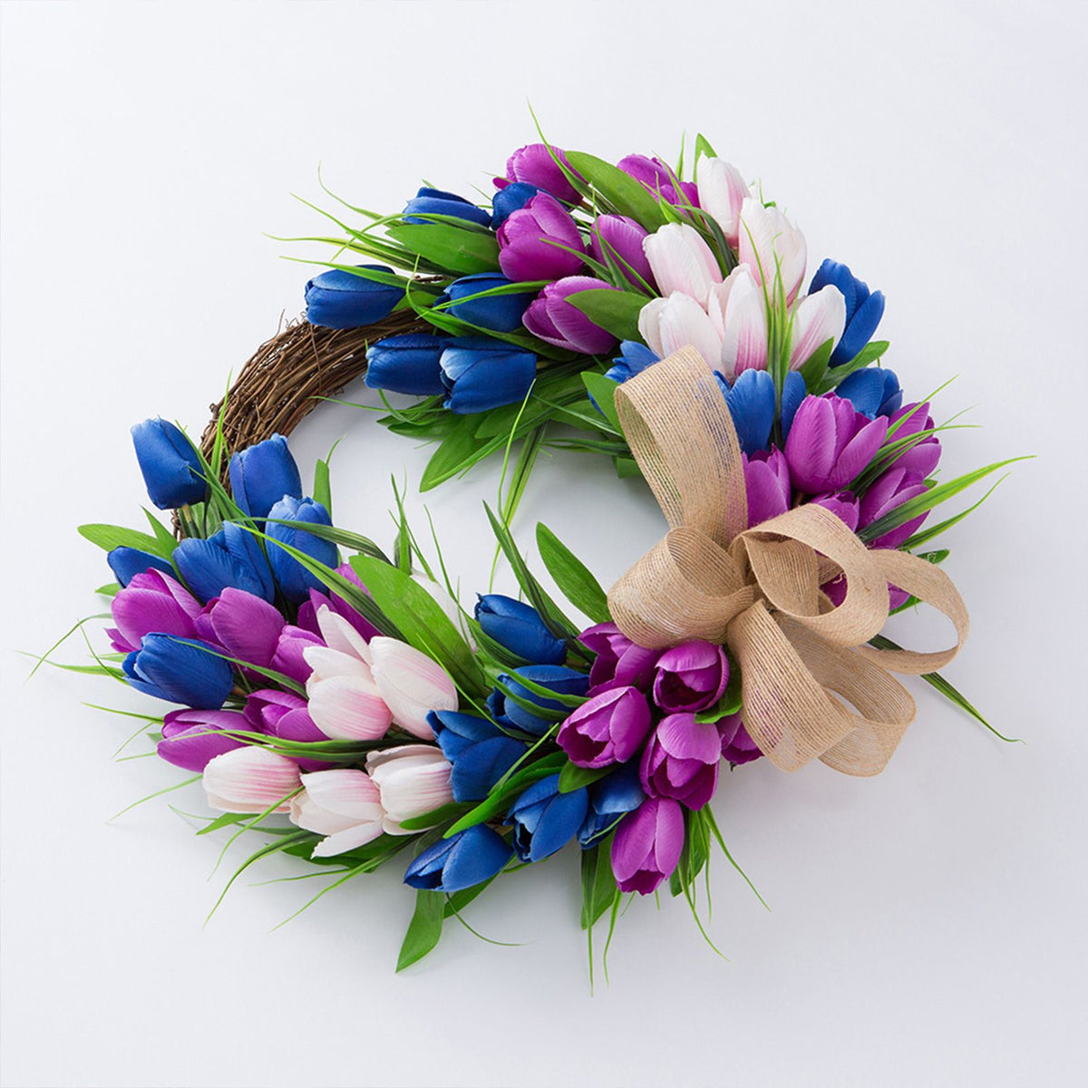 Wreath Artificial Hanging Wreath for Front Door Wall Tree Party Shop Window Decoration
