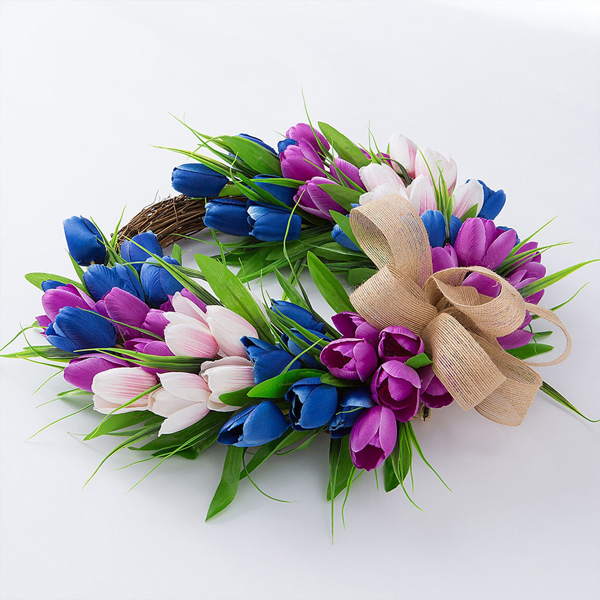 Wreath Artificial Hanging Wreath for Front Door Wall Tree Party Shop Window Decoration