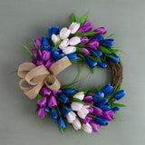Wreath Artificial Hanging Wreath for Front Door Wall Tree Party Shop Window Decoration