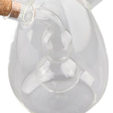 Glass Oil Control Jar Kitchen 2 in 1 Sealed Oil and Vinegar Dispenser Transparent Oil and Vinegar Bottle - Extra Image