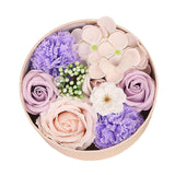 Artificial Flowers Combo Box Simulation Fake Soap Flower Round Box Valentine's Day Holiday Gift