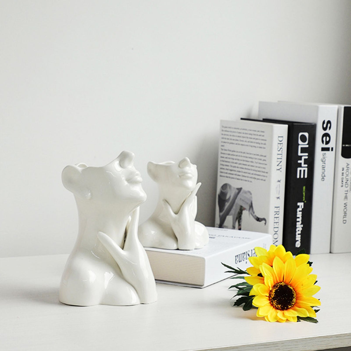 Simple Ceramic Vase Flower Arrangement Decorative Vase Living Room Ornament