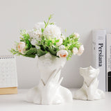 Simple Ceramic Vase Flower Arrangement Decorative Vase Living Room Ornament - Extra Image
