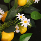 Artificial Lemon Teardrop Wreath Wall Hanging Teardrop Lemon Fruit Wreath Artificial Lemon Swag