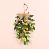 Artificial Lemon Teardrop Wreath Wall Hanging Teardrop Lemon Fruit Wreath Artificial Lemon Swag