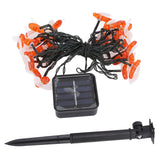 LED Solar String Lights Bee Shaped Waterproof Decorative Light for Outdoor Garden Patio Warm White6.5M 30LED 2 Work Mode