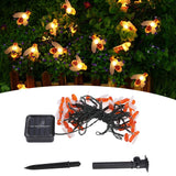 LED Solar String Lights Bee Shaped Waterproof Decorative Light for Outdoor Garden Patio Warm White6.5M 30LED 2 Work Mode