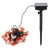 LED Solar String Lights Bee Shaped Waterproof Decorative Light for Outdoor Garden Patio Warm White7M 50LED 8 Work Mode